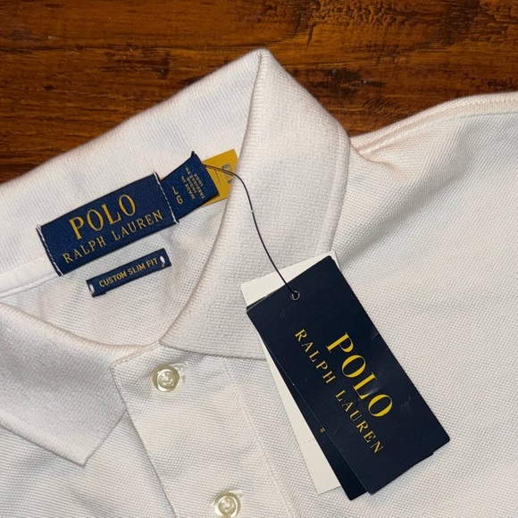 Polo Ralph Lauren Custom Slim Fit Dip Dyed Mesh Polo Shirt - Picture 8 of 9